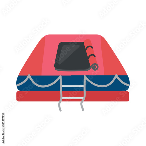 Liferaft icon clipart avatar logtotype isolated vector illustration