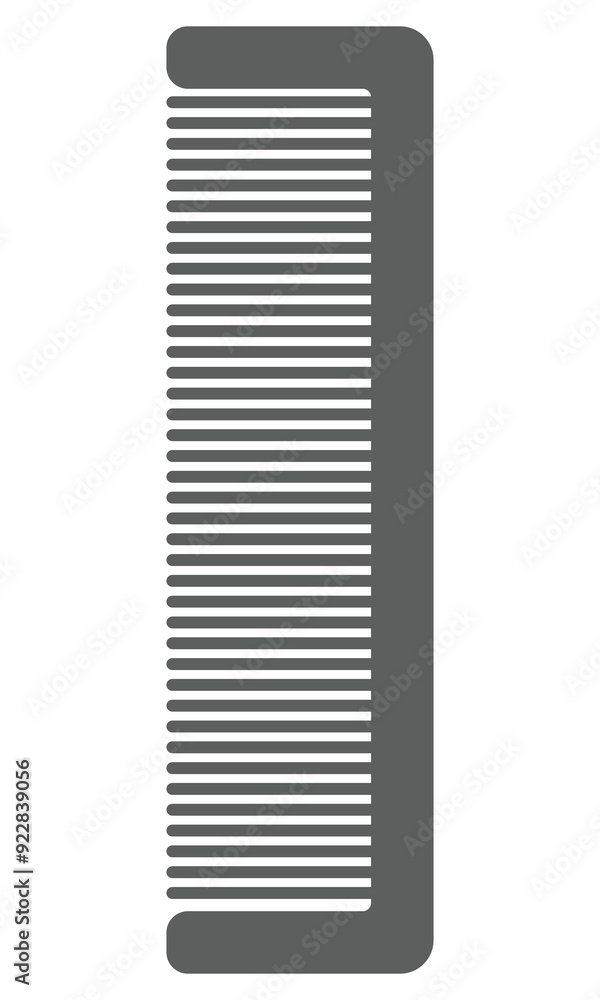 A plastic comb flat icon isolated on white background. A plastic comb flat icon isolated on white background.