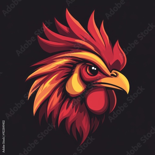 Wallpaper Mural vector chicken logo " ai generator " Torontodigital.ca