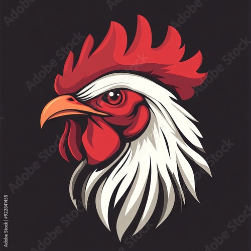 Wallpaper Mural vector colorful chicken logo " ai generator " Torontodigital.ca