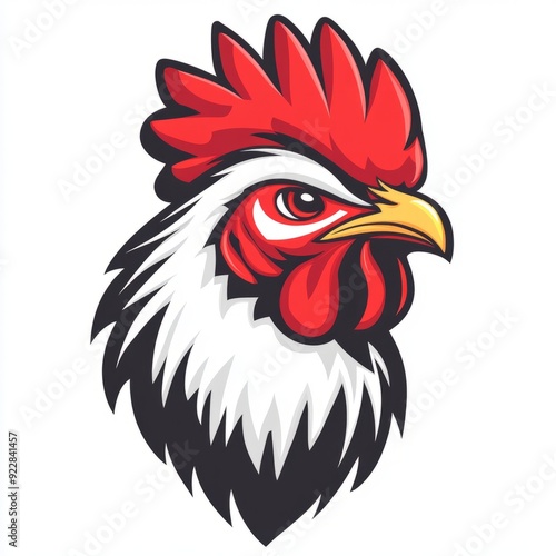 Wallpaper Mural vector colorful chicken logo " ai generator " Torontodigital.ca