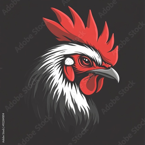 Wallpaper Mural vector colorful chicken logo " ai generator " Torontodigital.ca