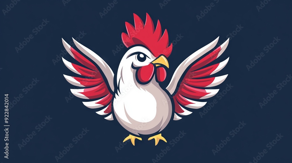 Obraz premium vector colorful chicken logo 