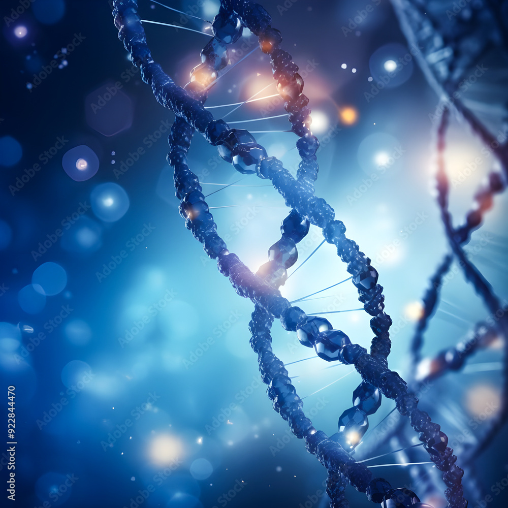 Photo DNA helix, molecule atom, abstract structure for science or medical background 4K hyper realistic Photo DNA helix, molecule atom, abstract structure for science or medical background 4K hyper realistic