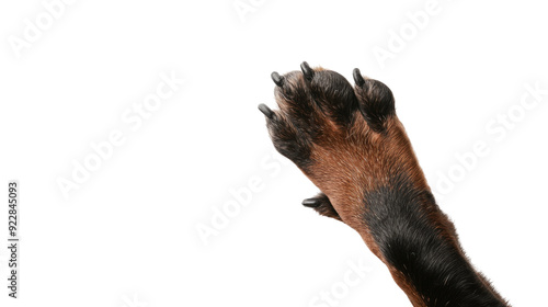 Obraz na płótnie dog paw transparent background w salonie