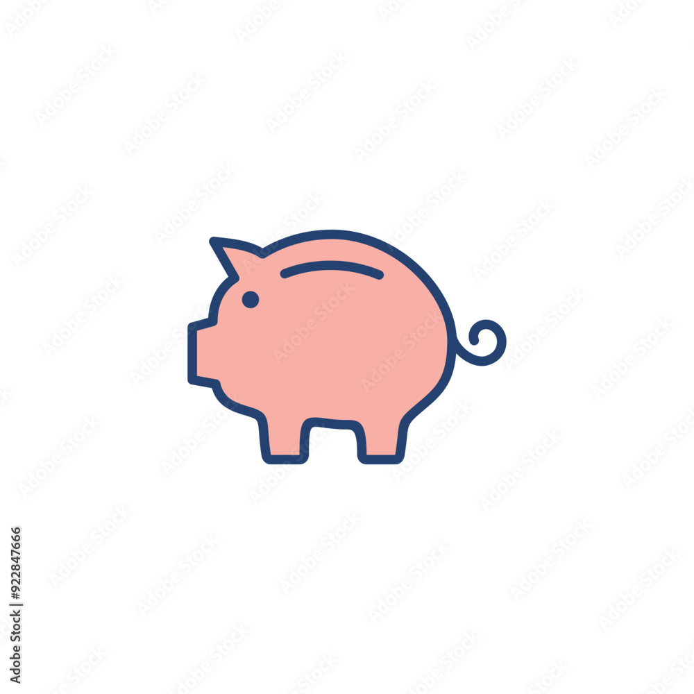 Piggy bank icon vector. piggy money icon Piggy bank icon vector. piggy money icon