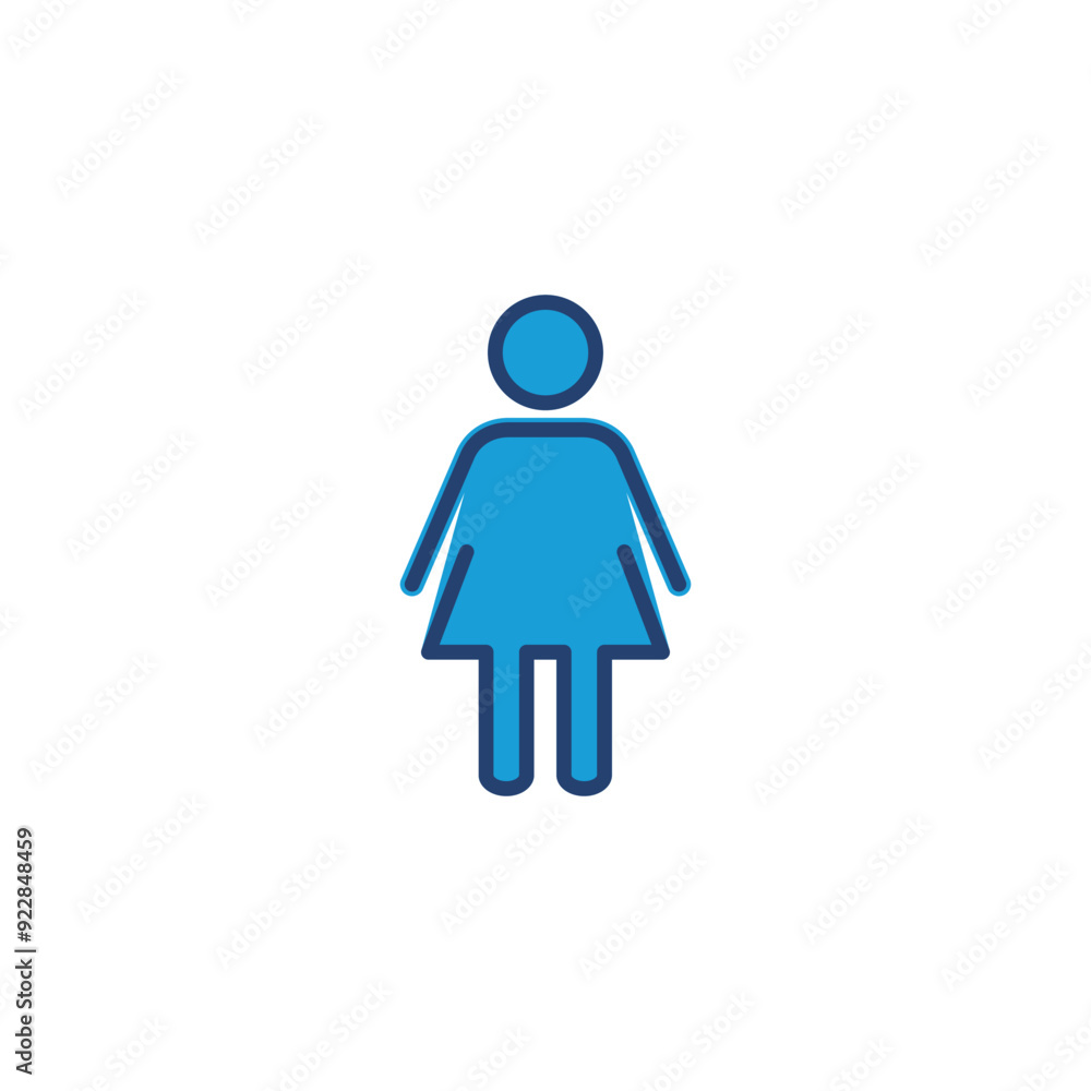 Female icon vector. woman icon vector Female icon vector. woman icon vector