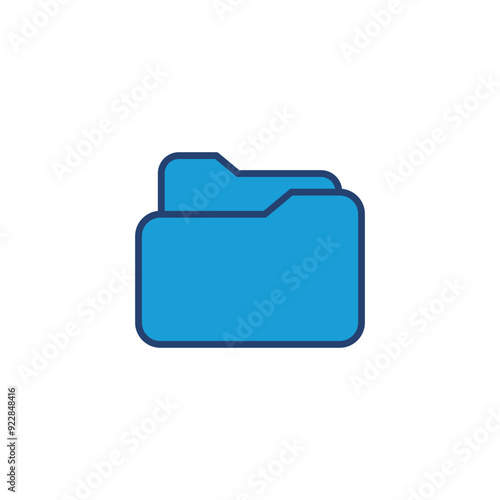 Folder icon vector. folder vector icon