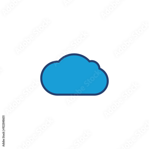 cloud icon vector. cloud vector icon