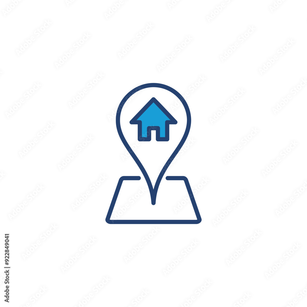 address icon vector. home location icon vector address icon vector. home location icon vector