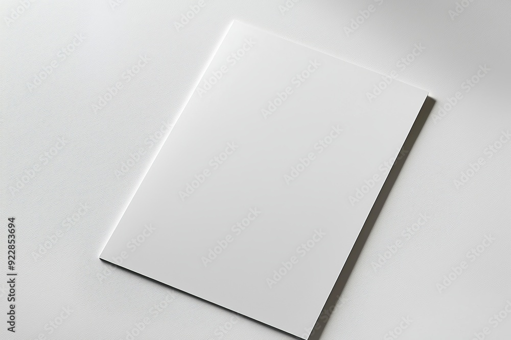 Blank A4 Paper Mockup on Isolated Background created with Generative AI Blank A4 Paper Mockup on Isolated Background created with Generative AI