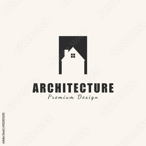 architecture design art logo vector illustration. photo