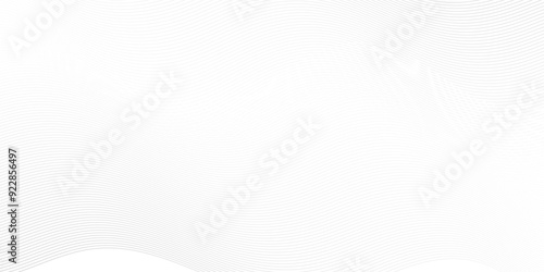 Abstract white blend digital wave lines and technology transparent background. Minimal carve wavy white and gray flowing wave lines and glowing moving lines. Futuristic sound wave lines background.