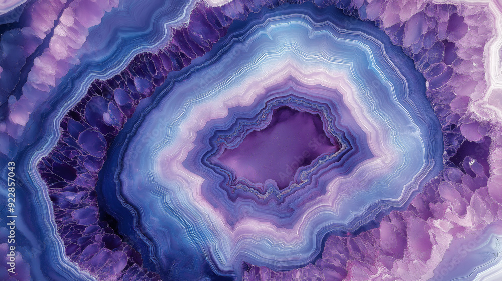 Obraz premium Geode-inspired marbled paper background