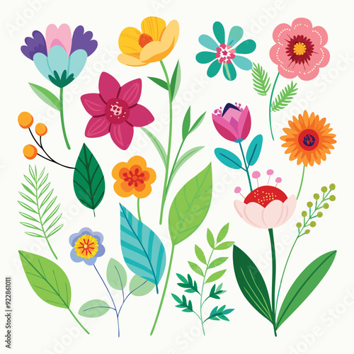 Wallpaper Mural seamless pattern with flowers Torontodigital.ca