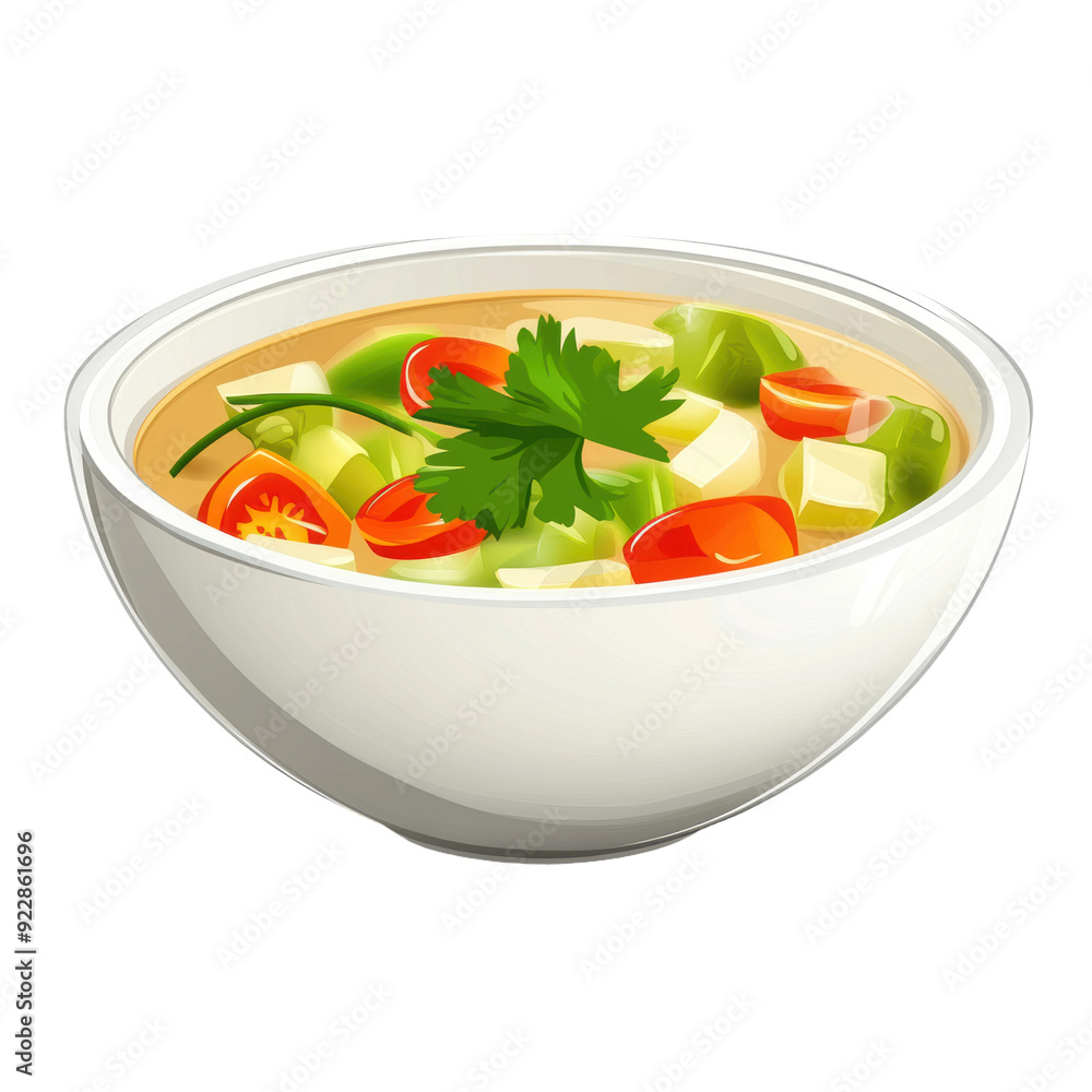 Fresh vegetable soup in a white bowl, cut out - stock png. Fresh vegetable soup in a white bowl, cut out - stock png.