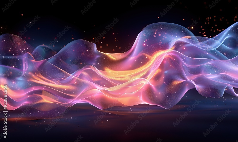 abstract fluid 3d render holographic iridescent neon curved wave in motion dark background gradient design element for banners backgrounds wallpapers,covers. abstract fluid 3d render holographic iridescent neon curved wave in motion dark background gradient design element for banners backgrounds wallpapers,covers.