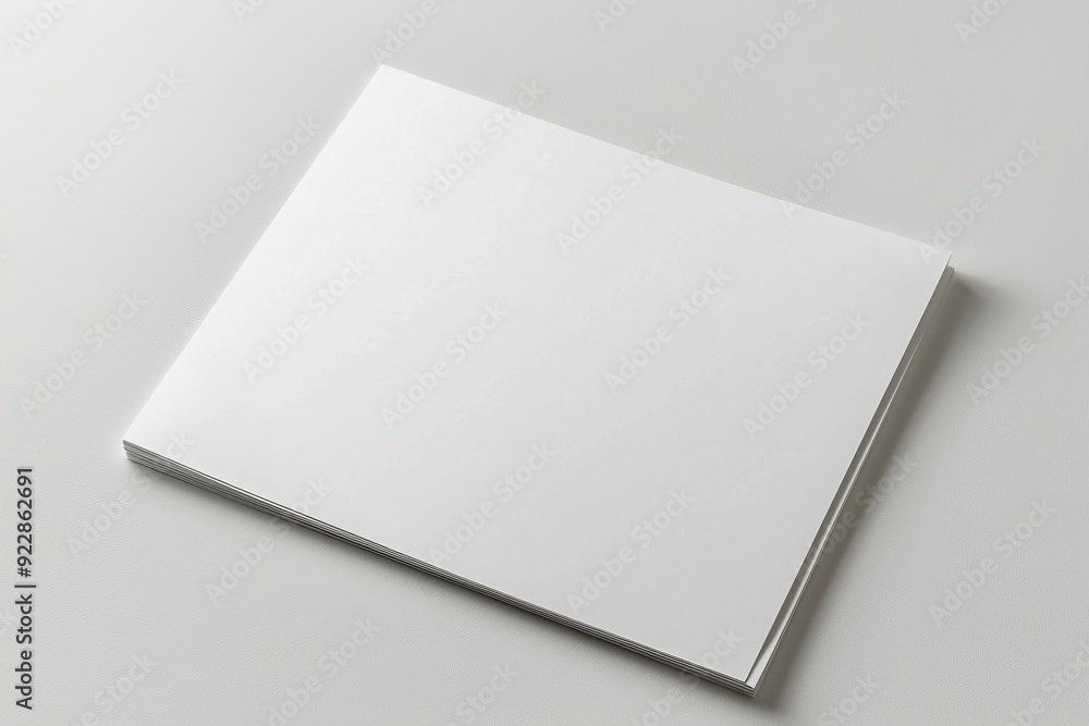 Blank A4 Paper Mockup on Isolated Background created with Generative AI Blank A4 Paper Mockup on Isolated Background created with Generative AI