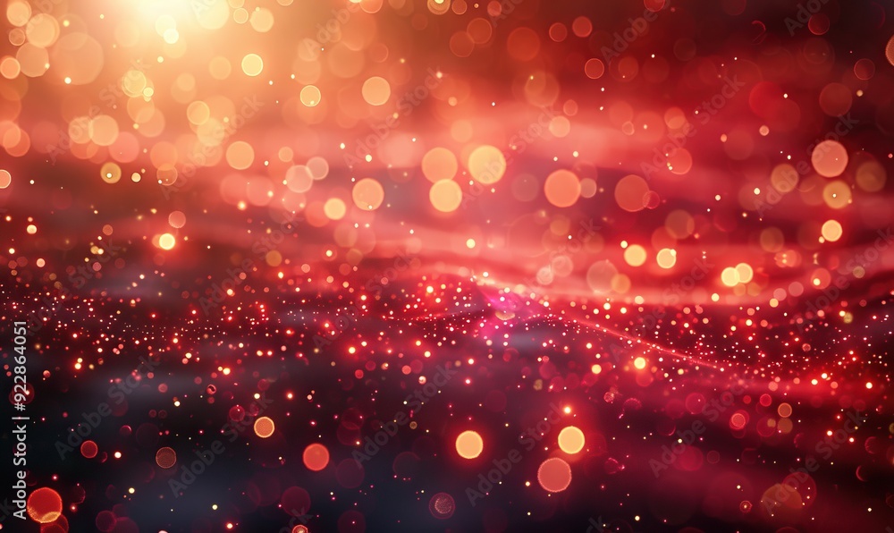 stunning abstract background with shimmering red,golden bokeh lights. stunning abstract background with shimmering red,golden bokeh lights.