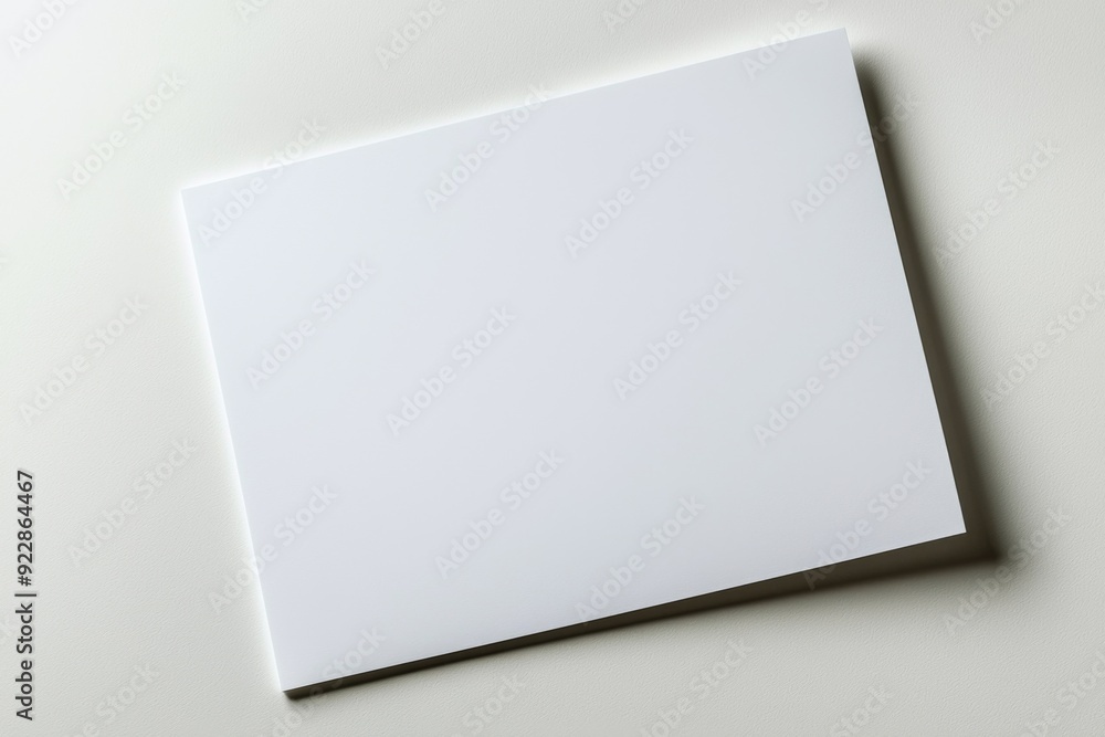 Blank A4 Paper Mockup on Isolated Background created with Generative AI Blank A4 Paper Mockup on Isolated Background created with Generative AI