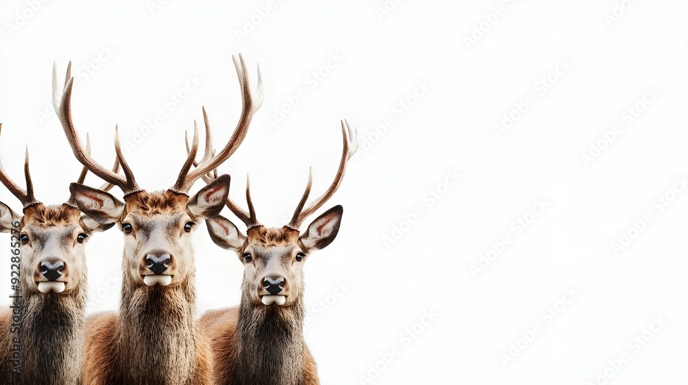 Deer on White Background. Deer on White Background.