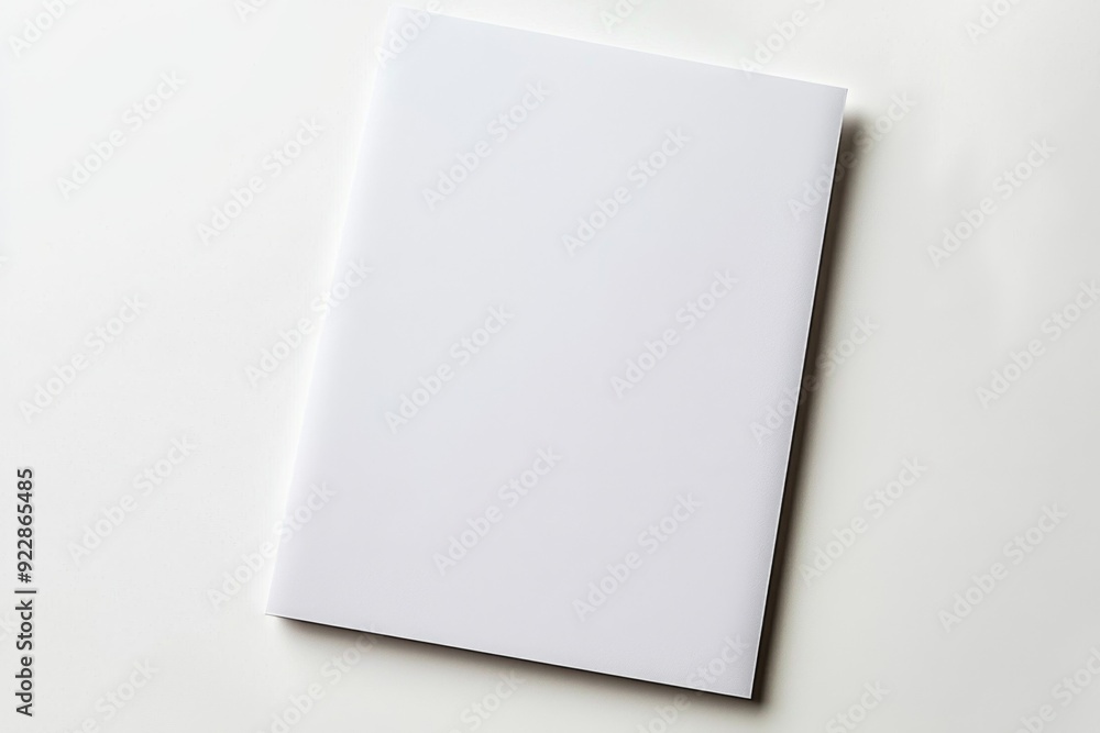 Blank A4 Paper Mockup on Isolated Background created with Generative AI Blank A4 Paper Mockup on Isolated Background created with Generative AI