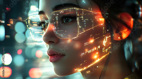 Wallpaper Mural Artificial intelligence future technological advancement shines bright Torontodigital.ca