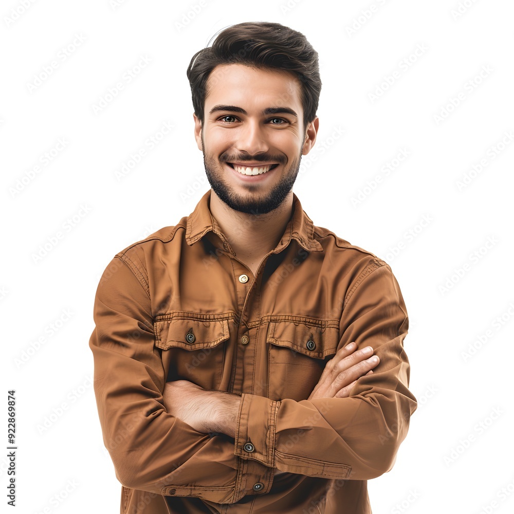 portrait of a man on white background portrait of a man on white background