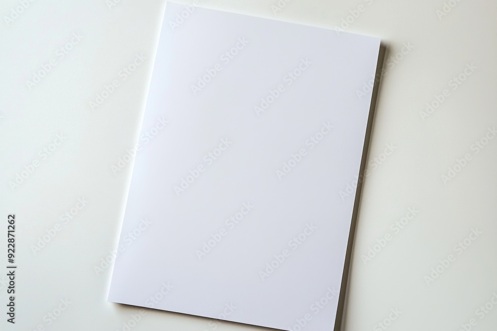 Blank A4 Paper Mockup on Isolated Background created with Generative AI Blank A4 Paper Mockup on Isolated Background created with Generative AI
