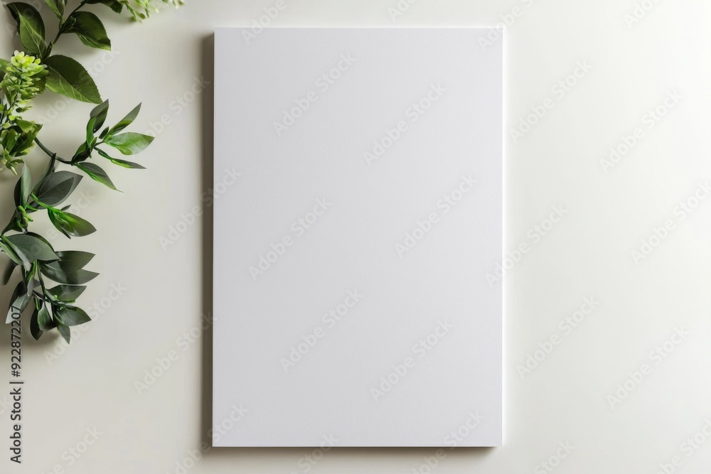 Blank A4 Paper Mockup on Isolated Background created with Generative AI Blank A4 Paper Mockup on Isolated Background created with Generative AI