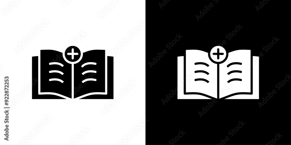 Add Book Icon Thin line illustration set Add Book Icon Thin line illustration set
