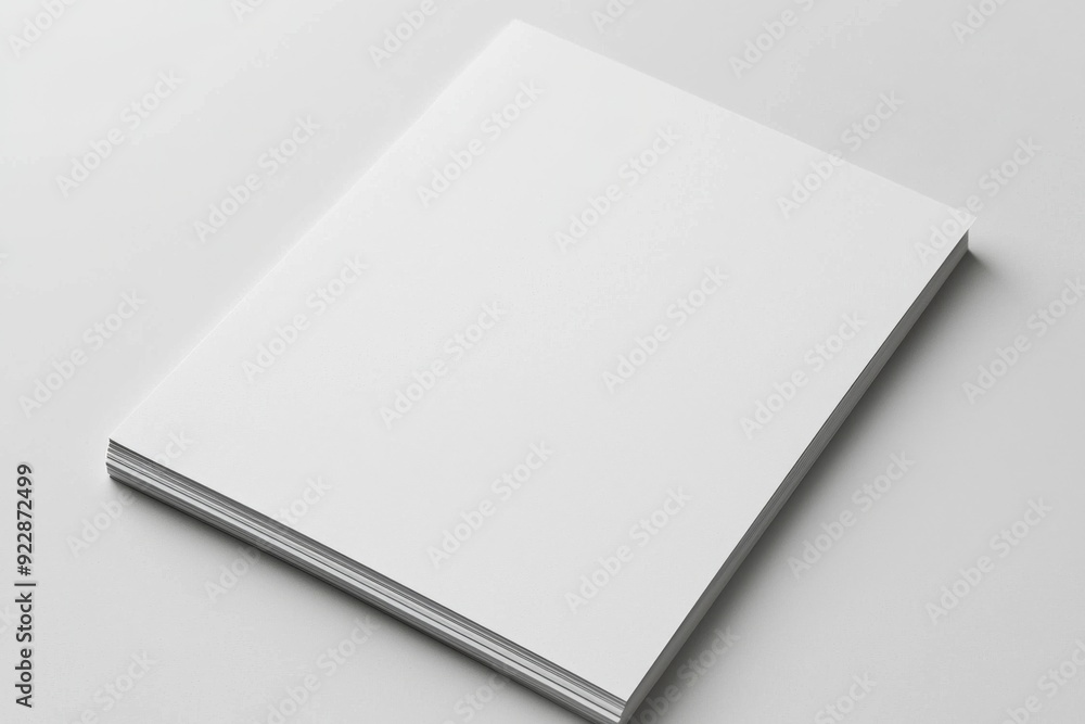 Blank A4 Paper Mockup on Isolated Background created with Generative AI Blank A4 Paper Mockup on Isolated Background created with Generative AI
