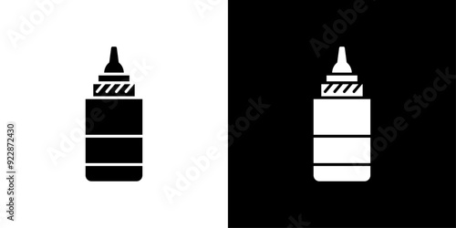 EYE DROP icon Thin line illustration set