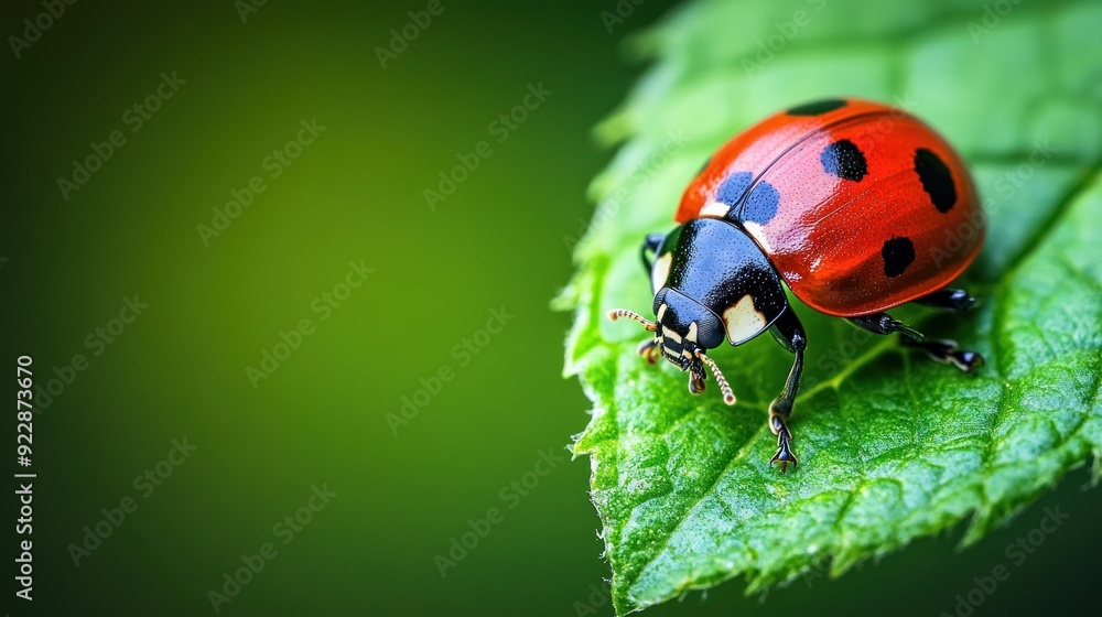 Ladybug on a Green Leaf Ladybug on a Green Leaf