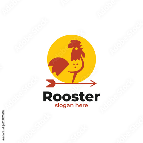 chocken rooster logo vector