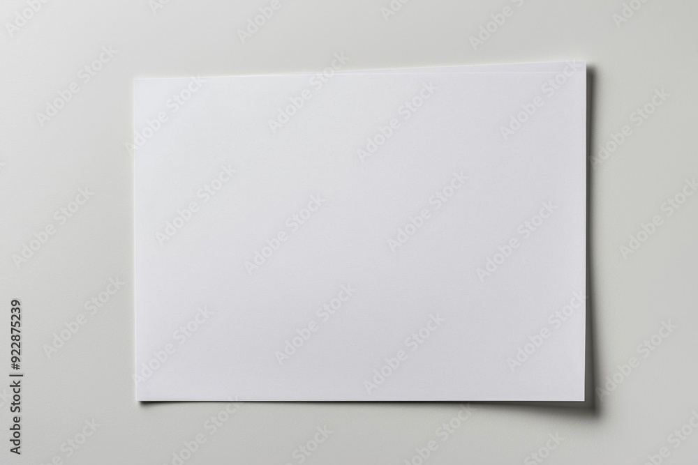 Blank A4 Paper Mockup on Isolated Background created with Generative AI Blank A4 Paper Mockup on Isolated Background created with Generative AI
