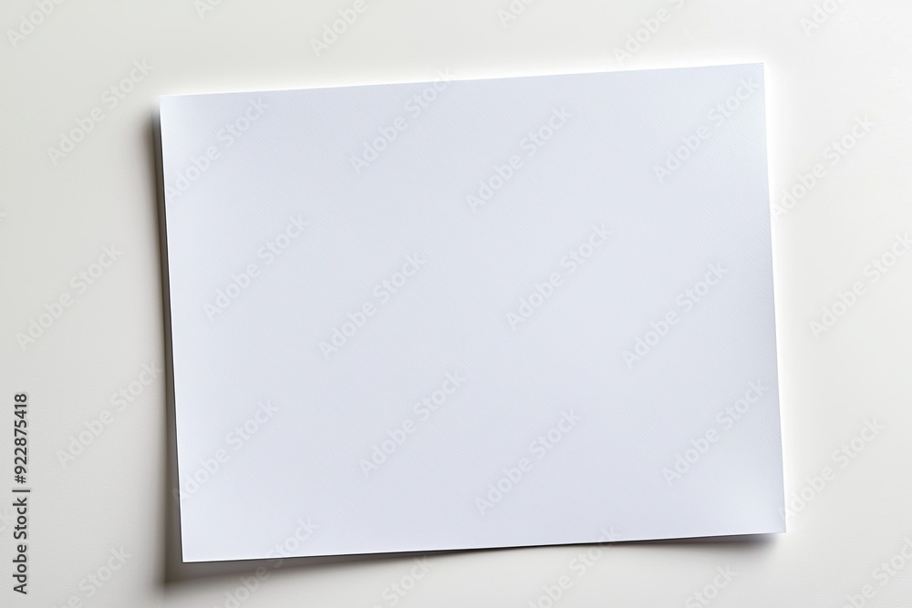 Blank A4 Paper Mockup on Isolated Background created with Generative AI Blank A4 Paper Mockup on Isolated Background created with Generative AI