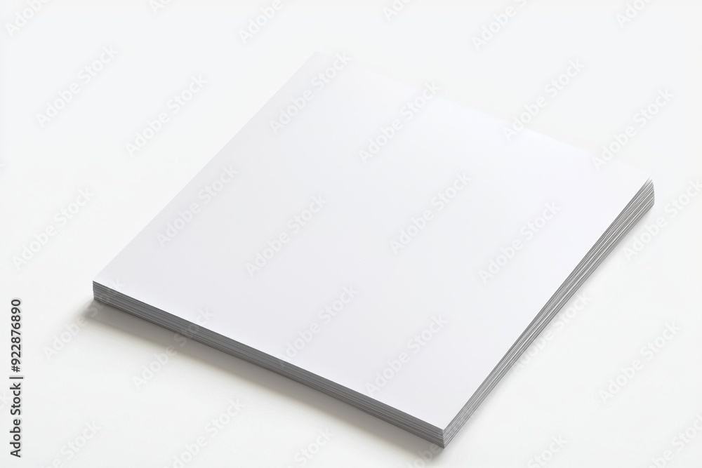 Blank A4 Paper Mockup on Isolated Background created with Generative AI Blank A4 Paper Mockup on Isolated Background created with Generative AI