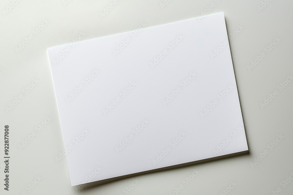 Blank A4 Paper Mockup on Isolated Background created with Generative AI Blank A4 Paper Mockup on Isolated Background created with Generative AI
