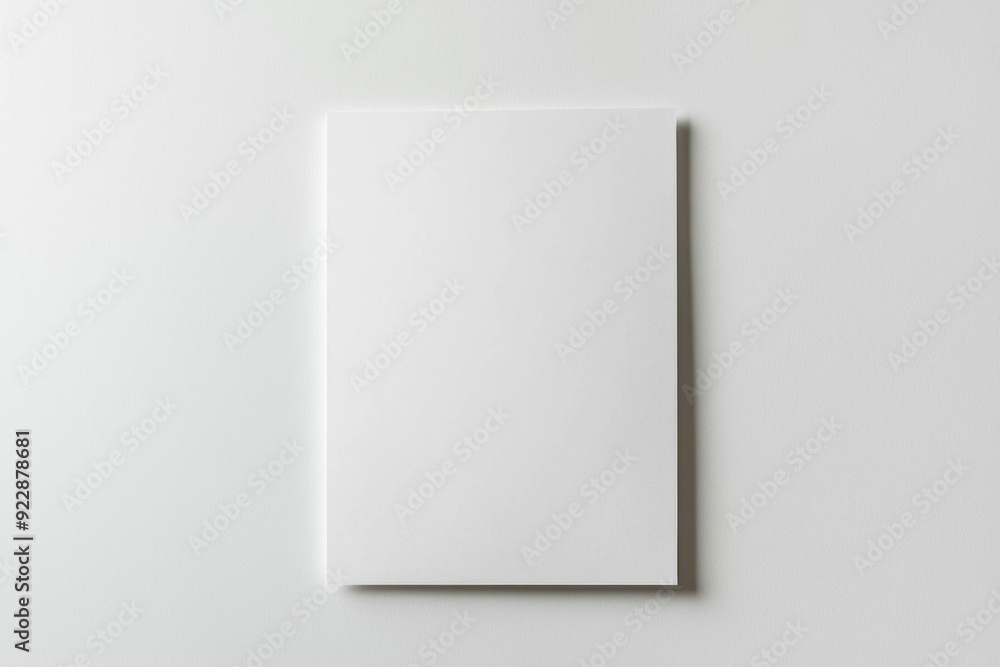 Blank A4 Paper Mockup on Isolated Background created with Generative AI Blank A4 Paper Mockup on Isolated Background created with Generative AI