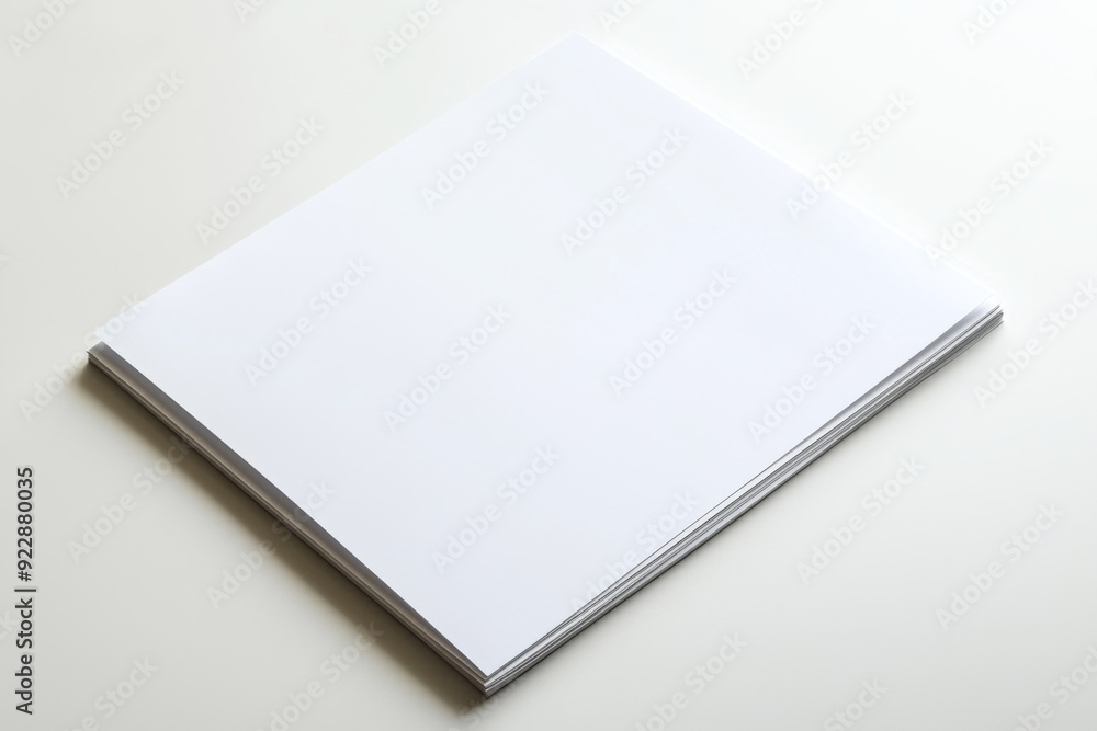 Blank A4 Paper Mockup on Isolated Background created with Generative AI Blank A4 Paper Mockup on Isolated Background created with Generative AI
