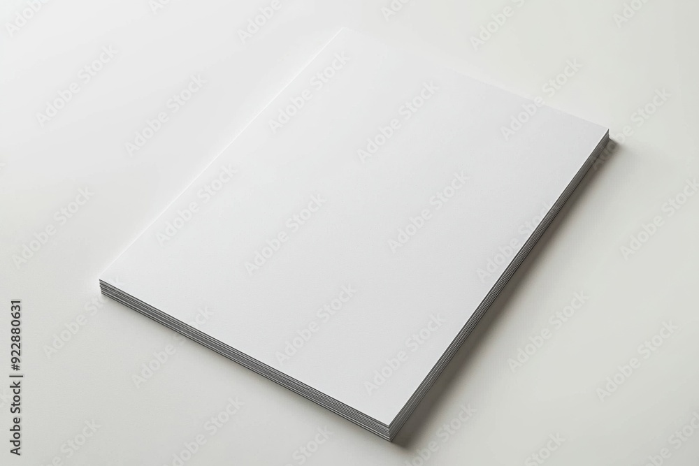 Blank A4 Paper Mockup on Isolated Background created with Generative AI Blank A4 Paper Mockup on Isolated Background created with Generative AI
