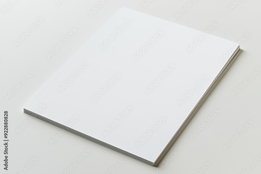 Blank A4 Paper Mockup on Isolated Background created with Generative AI Blank A4 Paper Mockup on Isolated Background created with Generative AI