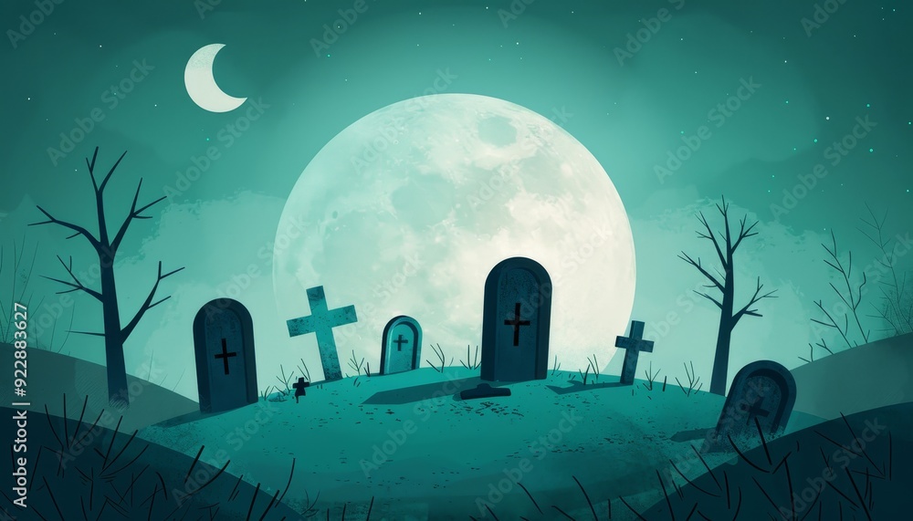 Graveyard at Night Graveyard at Night