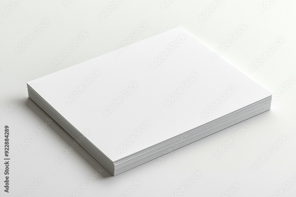 Blank A4 Paper Mockup on Isolated Background created with Generative AI Blank A4 Paper Mockup on Isolated Background created with Generative AI
