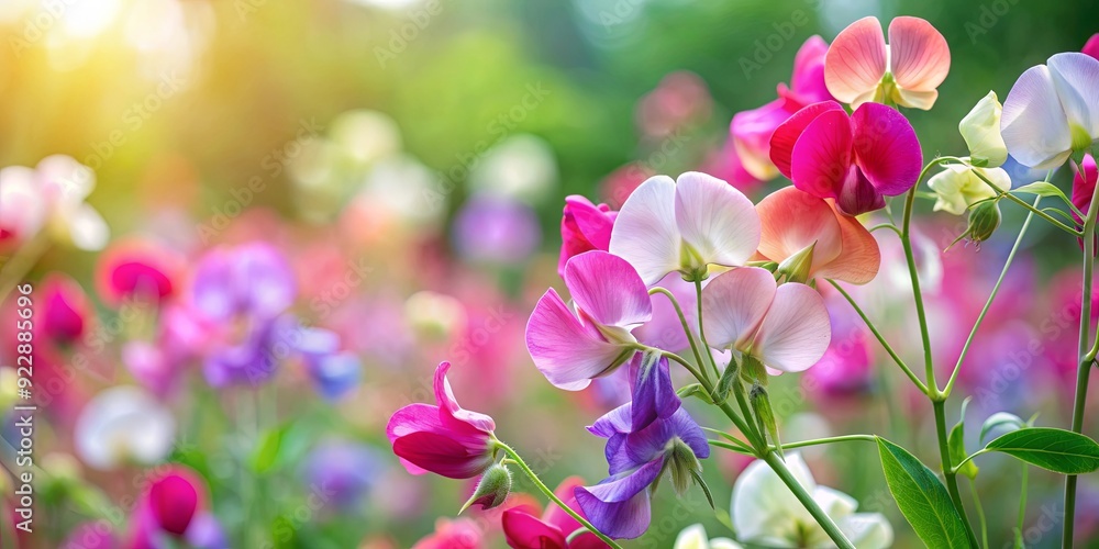 Delicate and vibrant sweet peas in full bloom , flowers, gardening, fragrant, colorful, nature, botanical, petals, fresh, spring Delicate and vibrant sweet peas in full bloom , flowers, gardening, fragrant, colorful, nature, botanical, petals, fresh, spring