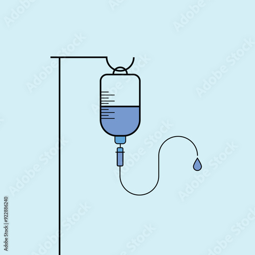 a medical equipment IV fluid bag for blood transfusion and other requirements
commonly used in the hospitals 