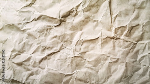 Crumpled Kraft Paper Texture 