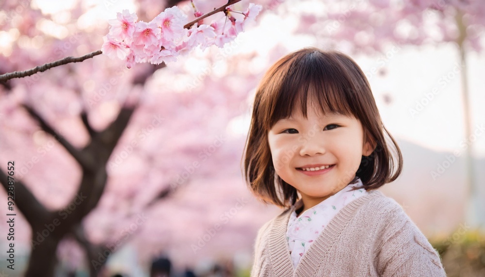桜と笑顔の幼い少女(Cherry blossoms and a smiling young girl)
桜と笑顔の幼い少女(Cherry blossoms and a smiling young girl)