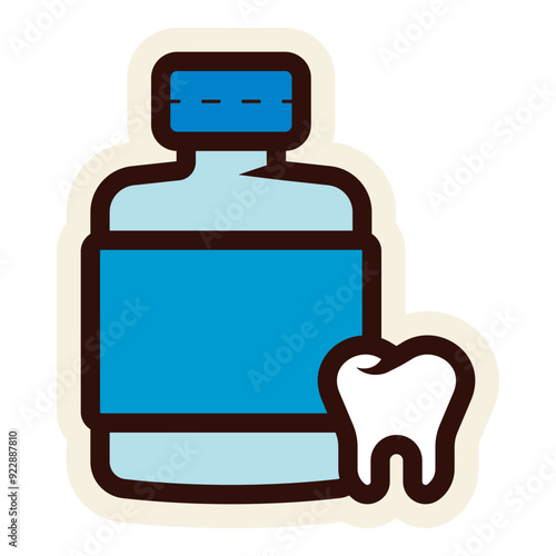 dental analgesic drug icon sticker